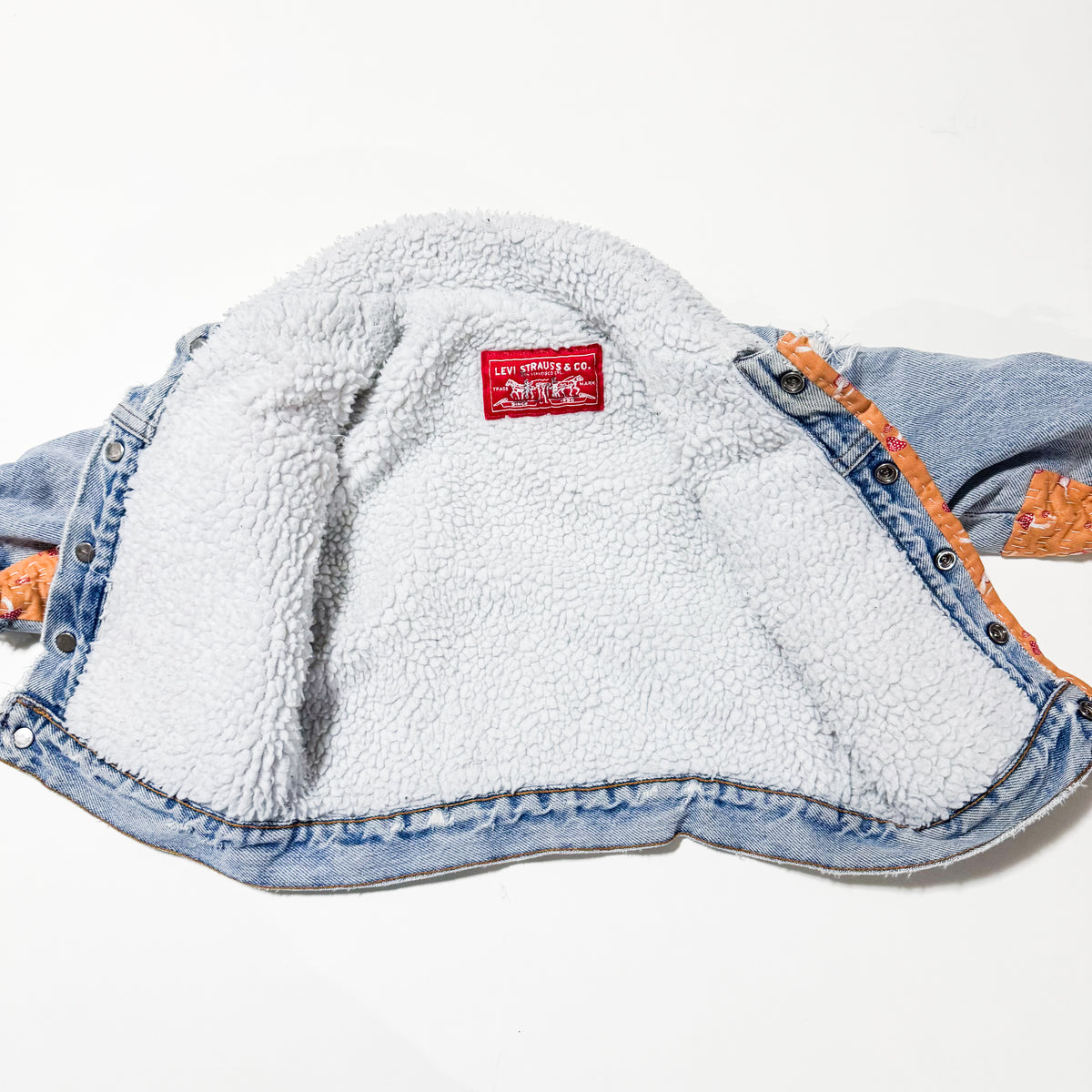 Vintage Levi’s Mended Trucker Jacket size 12-18 months