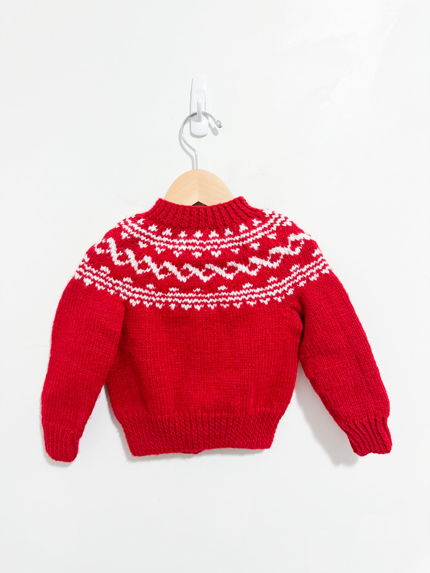 Handknit Fairisle Cardigan 1-2 years