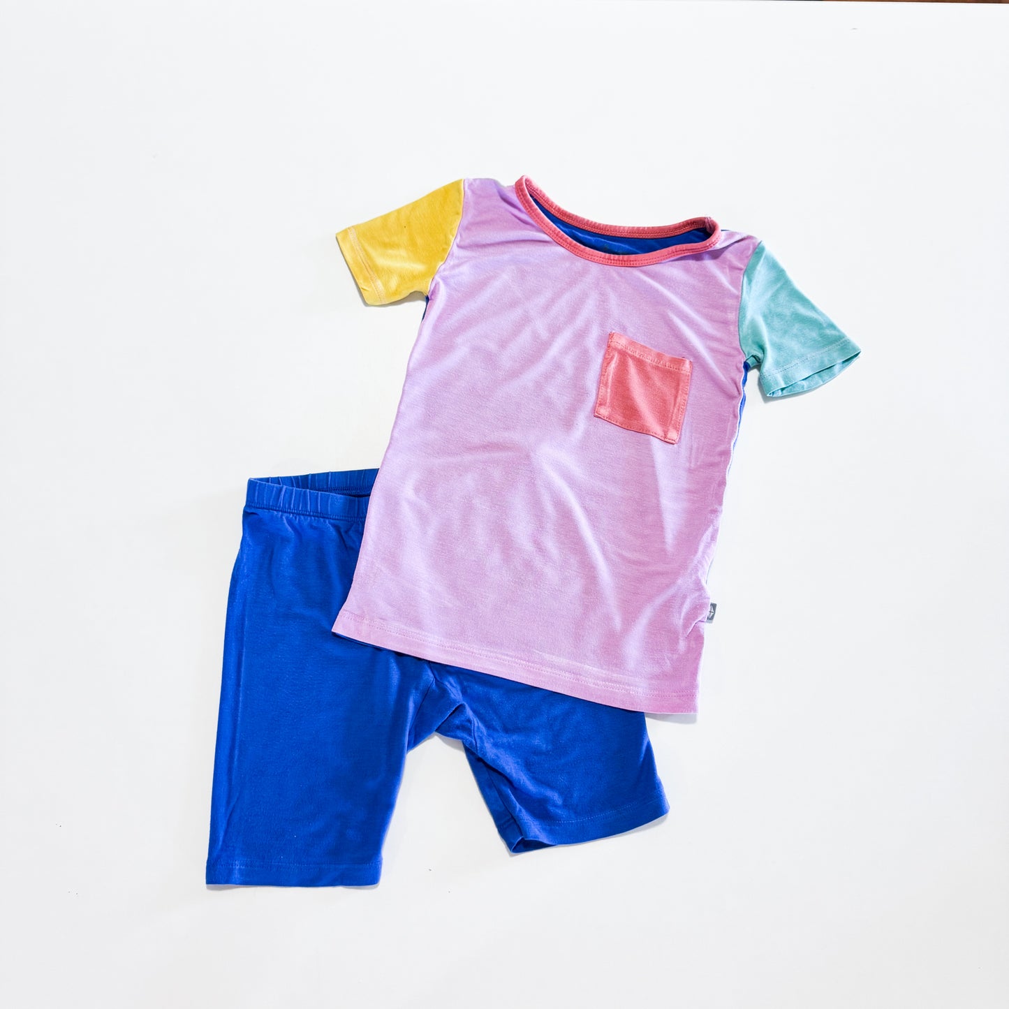 Kyte colorblock short set
