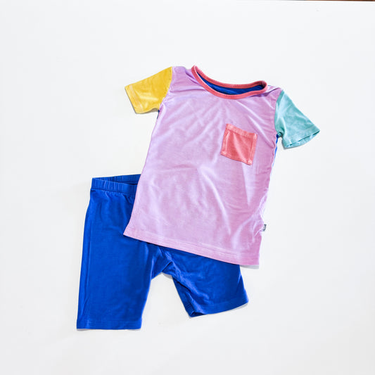 Kyte colorblock short set