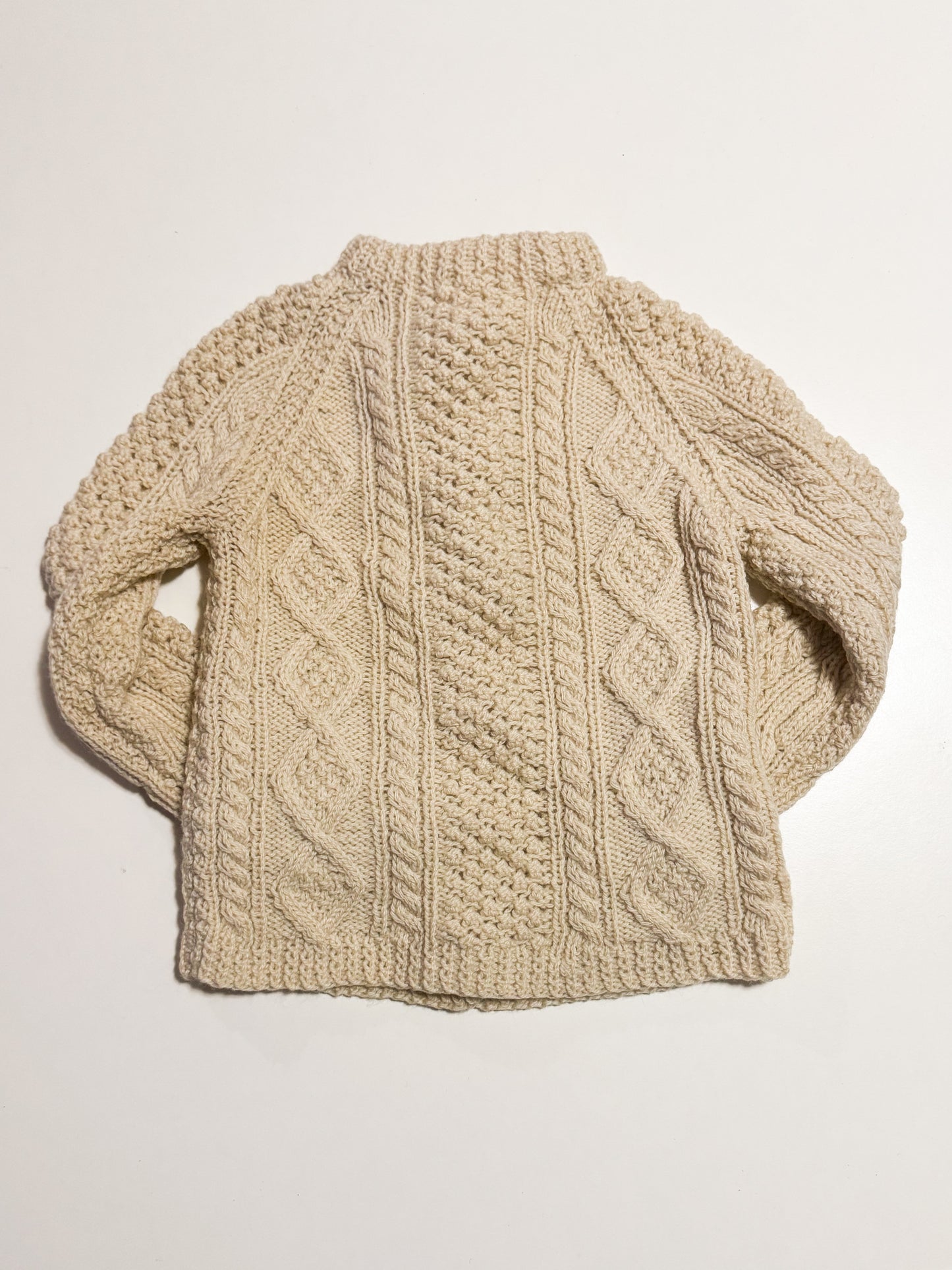 Vintage Wool Fisherman Cardigan 4-6Y