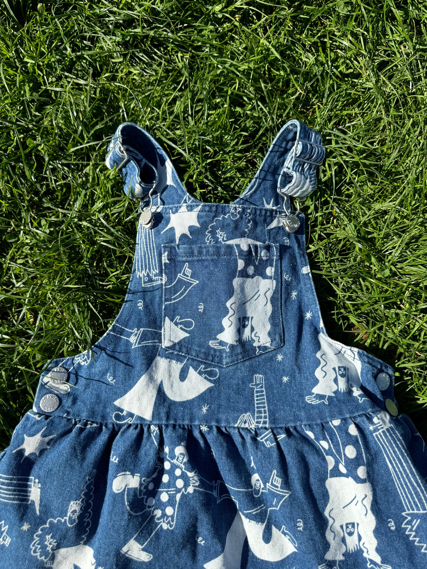 Gorman Playground AOP Denim Tiered Dress 6-8 years