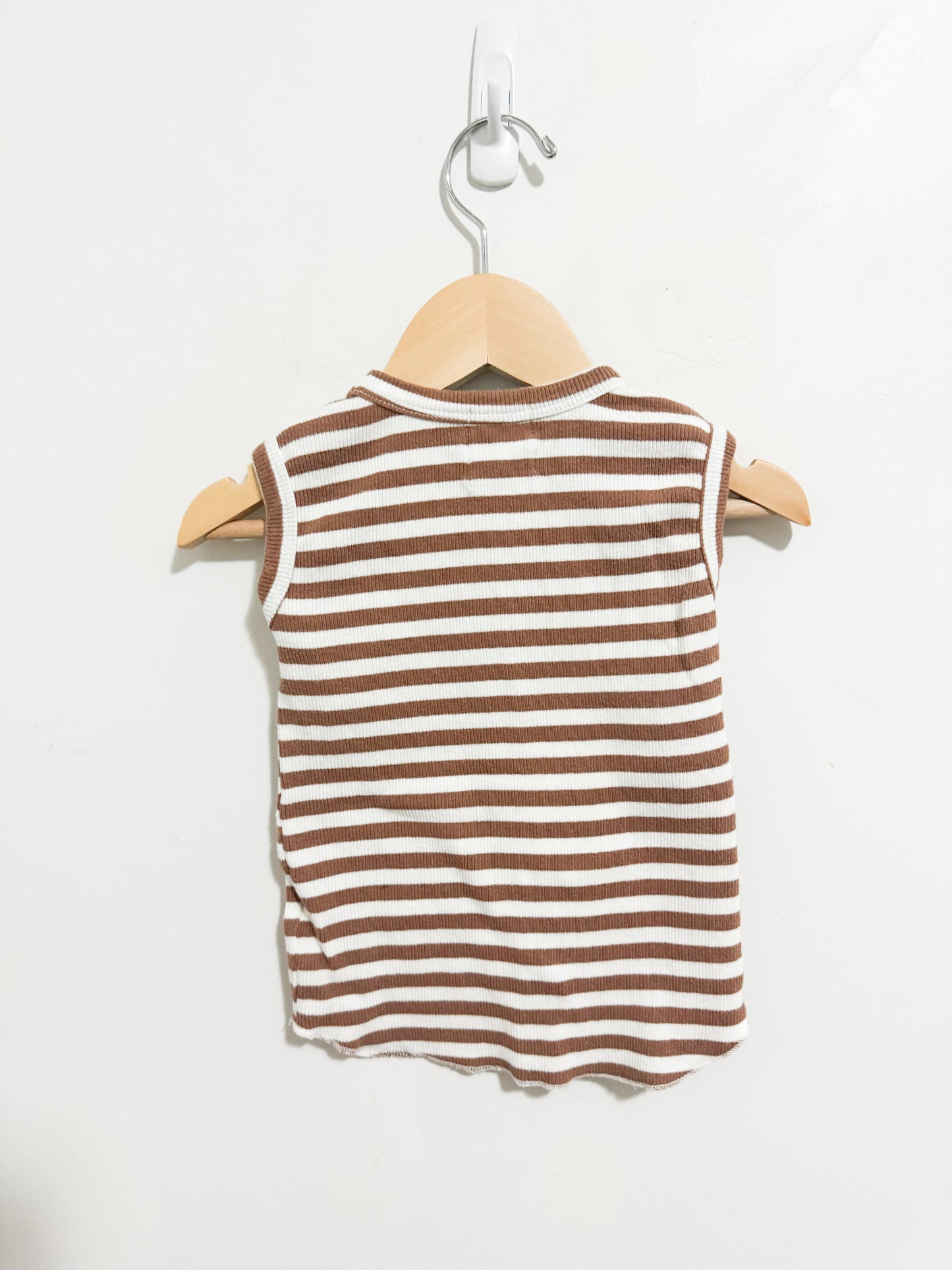 Kindly Striped Ribbed Tank Top 1-2 years