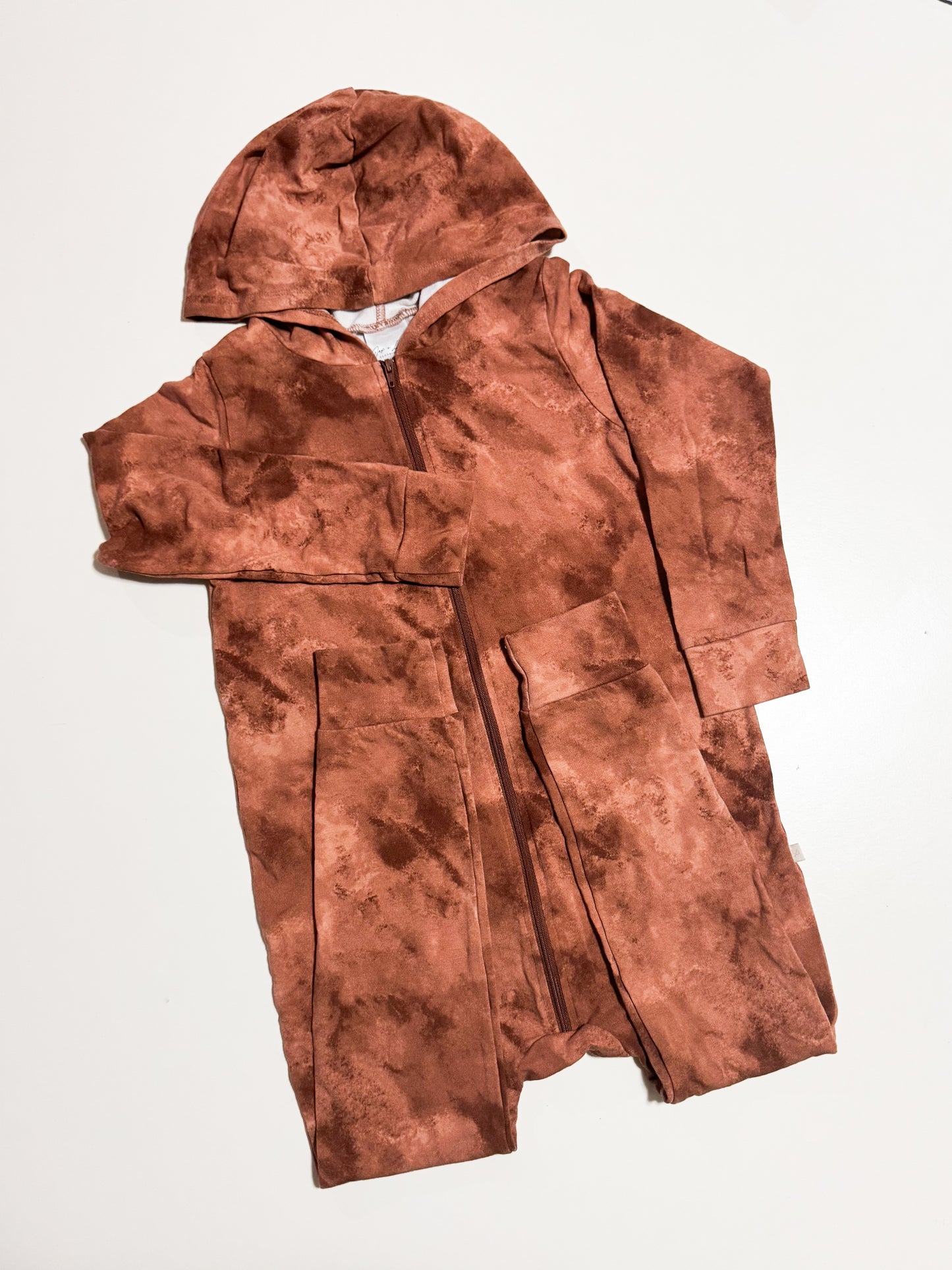 Jax + Lennon Hooded Romper size 5-6Y