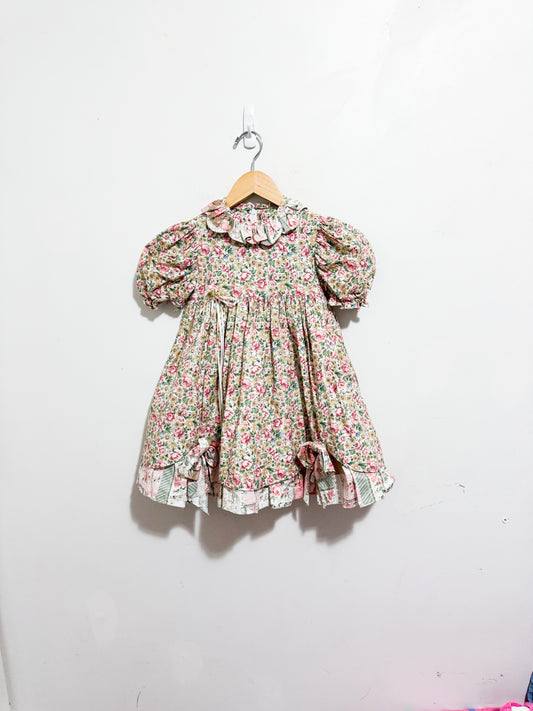 Vintage Pierre Cardin Floral Dress Size 3 years