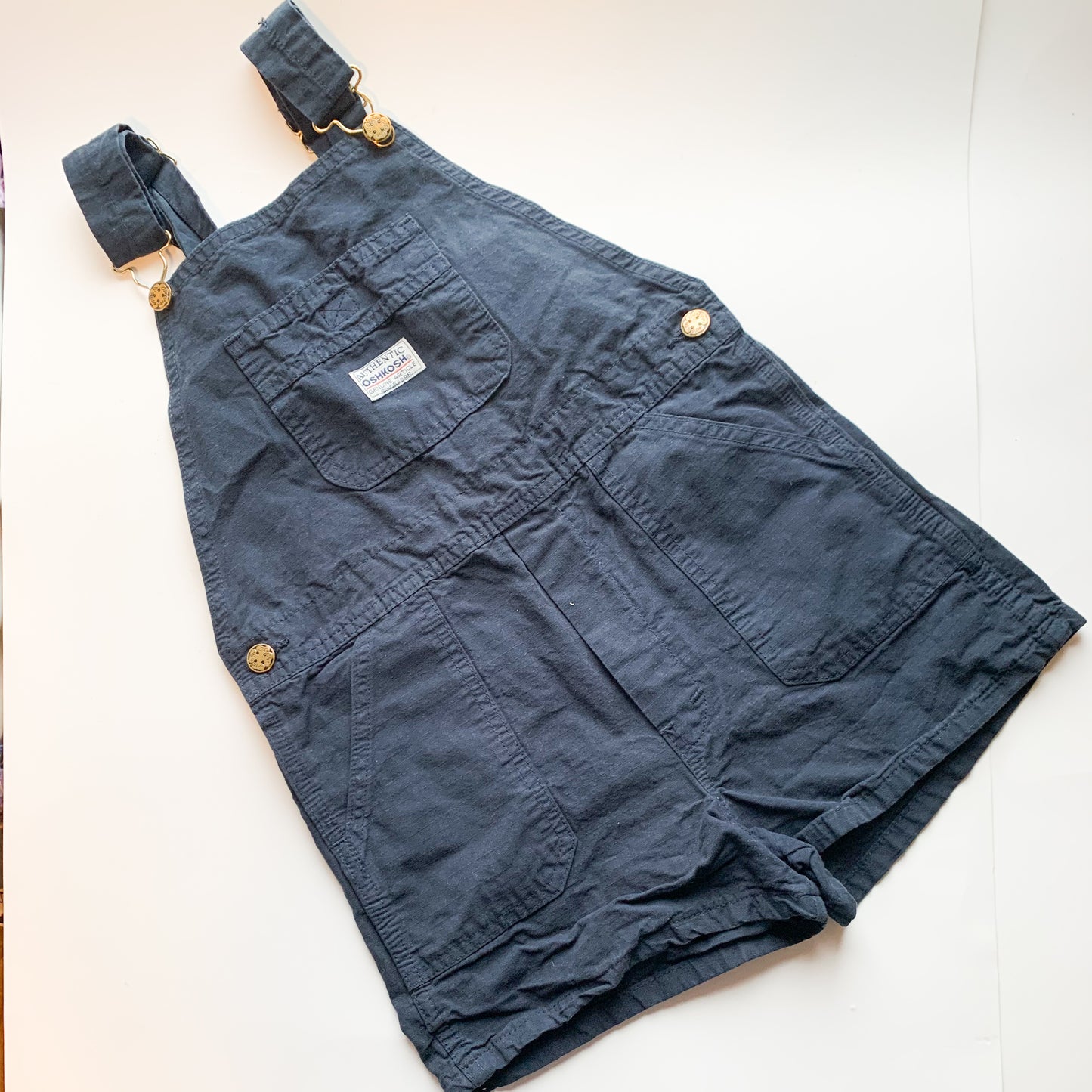 Vintage Oshkosh Navy Blue Shortalls 6X