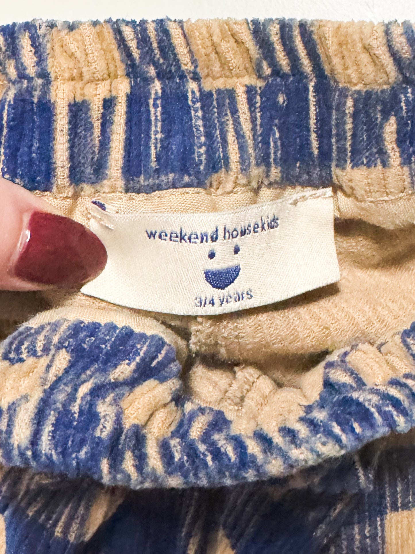 Weekend House Kids Corduroy Trousers size 3-4Y