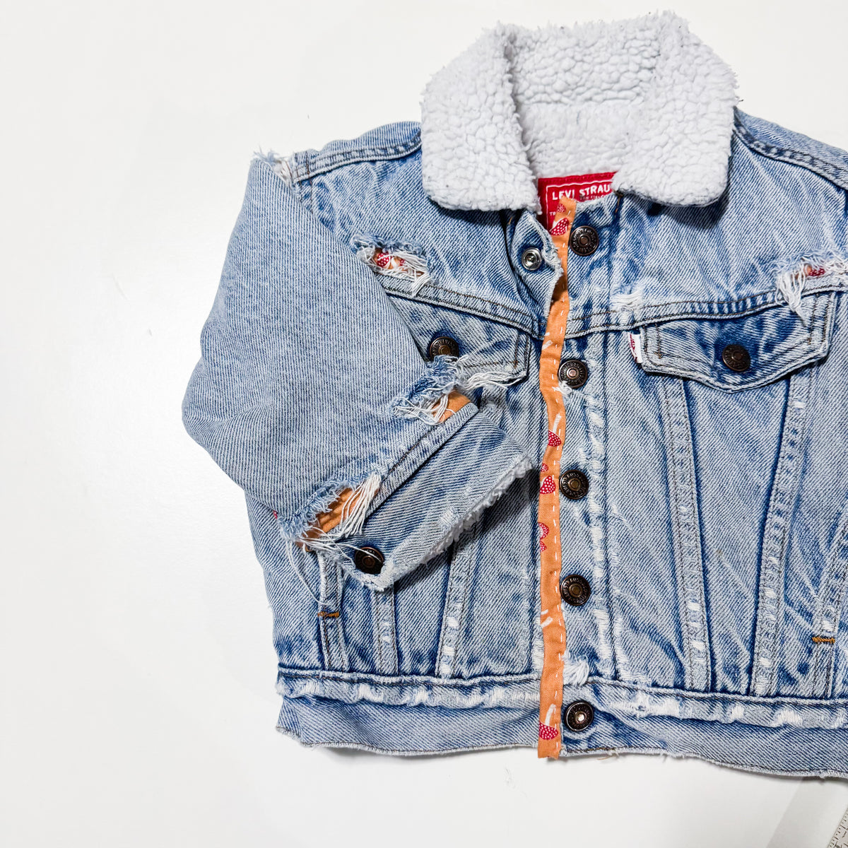 Vintage Levi’s Mended Trucker Jacket size 12-18 months