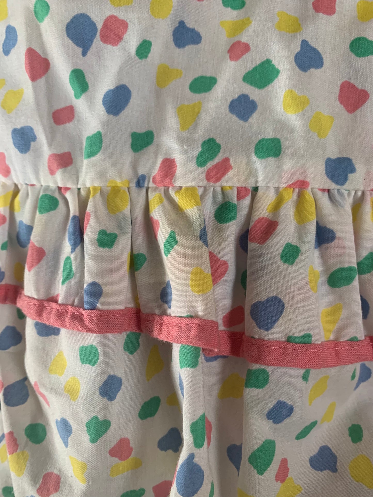 Vintage Spotted Peplum Dress 2-4 years