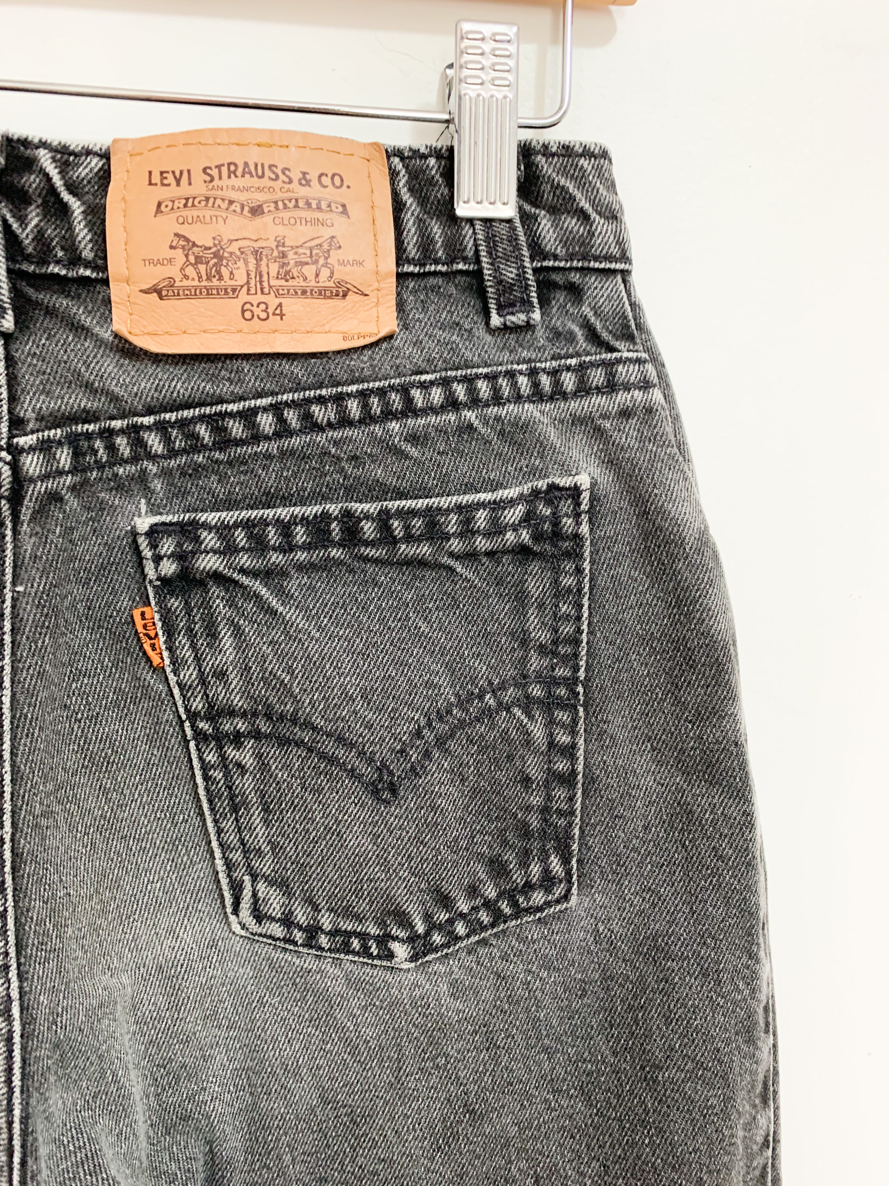 Levi's orange best sale tab jeans