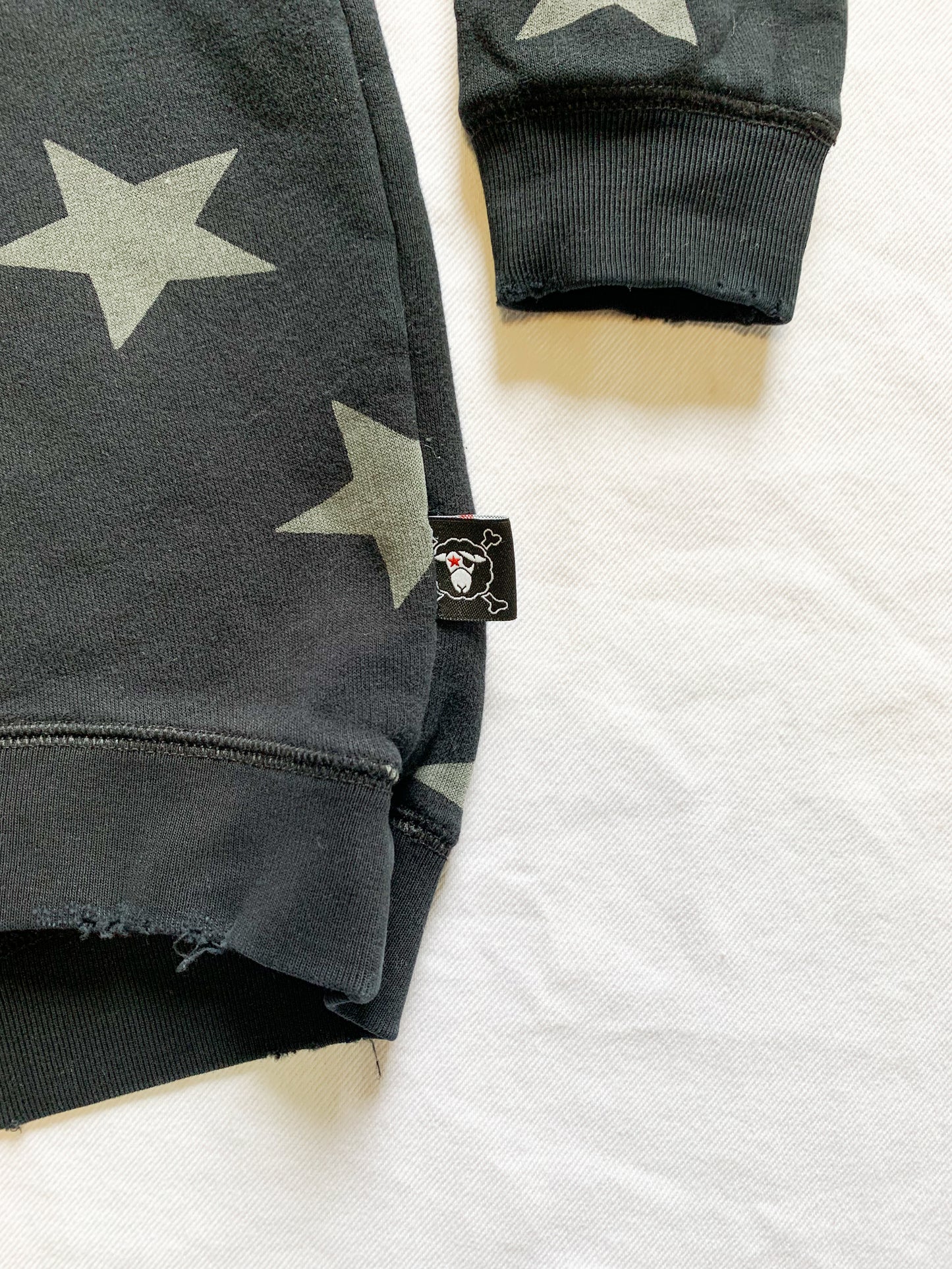 Nununu Star Distressed Sweatshirt 3-4 years