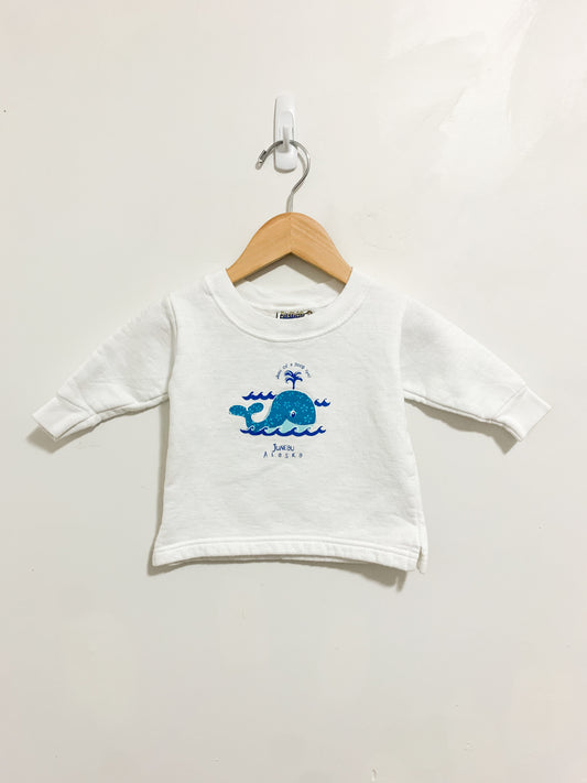 Vintage Alaska Whale Sweatshirt 6-12 months