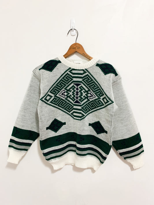 Vintage Mercury Festive Grandpa Sweater 7-10 years