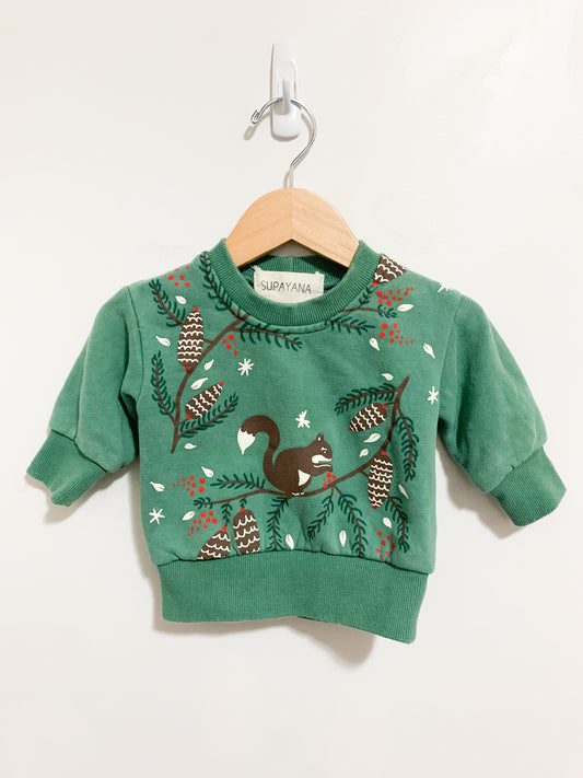 Supayana Autumn Squirrel Sweatshirt 0-6 months