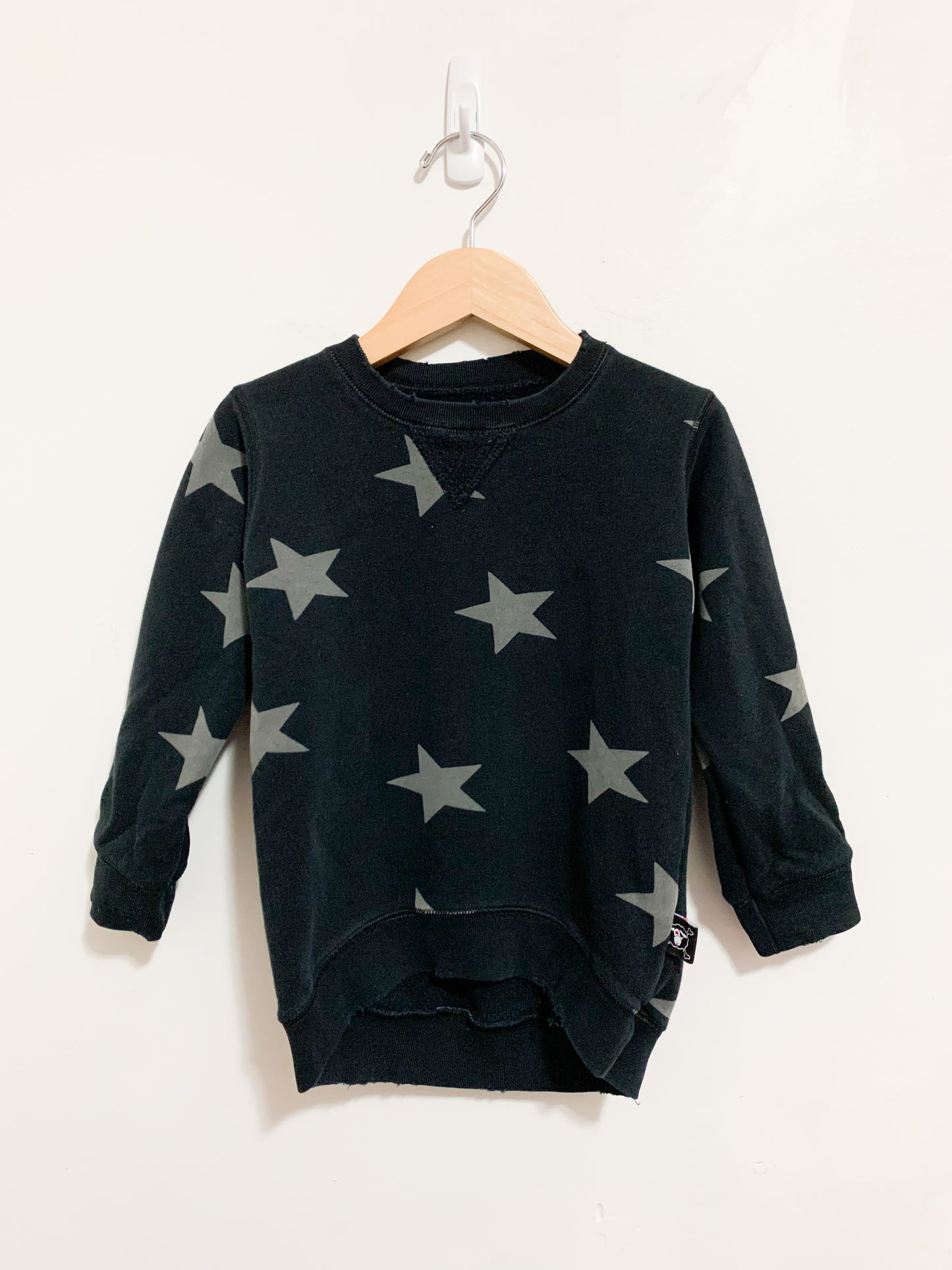 Nununu Star Distressed Sweatshirt 3-4 years